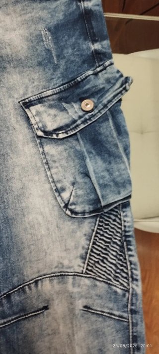 Vaqueros Lee Cargo Azules Lavados