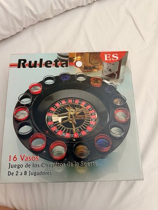 Ruleta de chupitos 16 vasos 2-8 jugadores