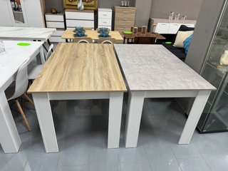 Mesa Comedor Nórdica Moderna Blanca/Madera