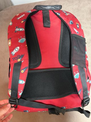 Mochila Totto Escolar Espacial Roja