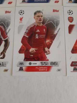 Lote 8 Cromos Topps Champions League