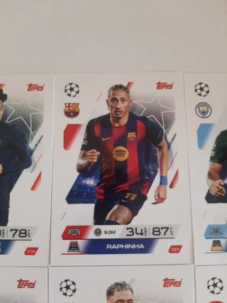 Lote 8 Cromos Topps Champions League
