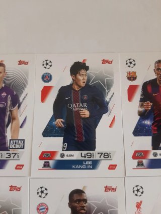 Lote 8 Cromos Topps Champions League