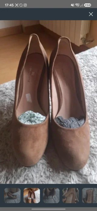 Zapatos Gloria Ortiz 41 marrones .100% piel.