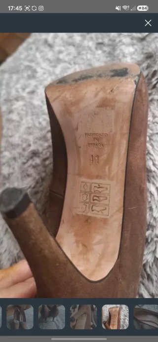 Zapatos Gloria Ortiz 41 marrones .100% piel.
