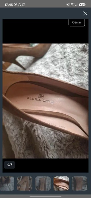 Zapatos Gloria Ortiz 41 marrones .100% piel.