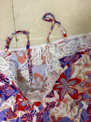 Pijama tirantes estampado floral T. L