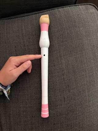 Flauta dulce infantil con diseño de oso