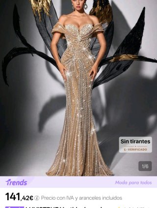 Vestido boda fiesta lujo especial novia 141€ nuevo