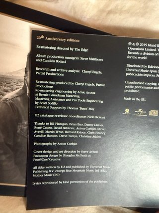 Lote 2 CDs U2 The Joshua Tree Edición Especial