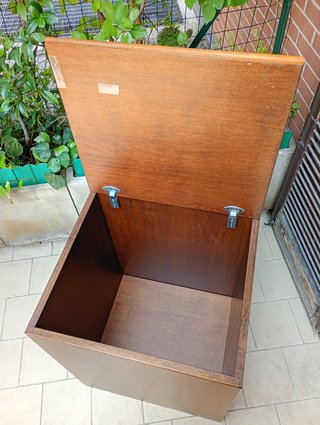 MOBILE CONTENITORE VINTAGE IN LEGNO 55X50X70 CM