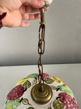 Lámpara techo cerámica frutas