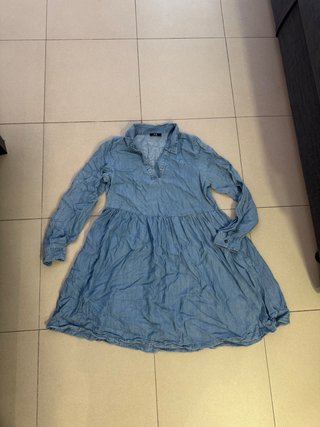 Vestido vaquero manga larga C&A