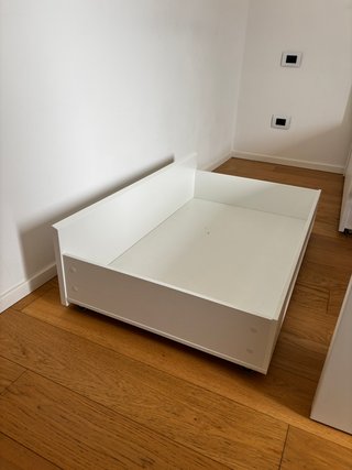 4 Contenitori Sottoletto IKEA MALM Bianchi