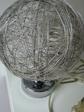 2 Lámparas Acero Diseño Bola