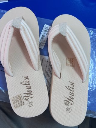 Chanclas Youlisi Beige Talla 39