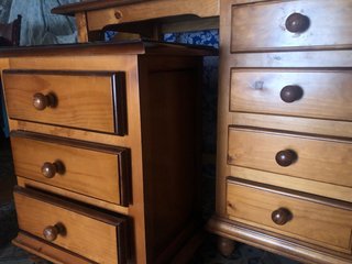 Mesilla, Escritorio y Estantería de Madera