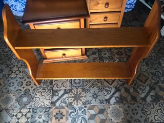 Mesilla, Escritorio y Estantería de Madera
