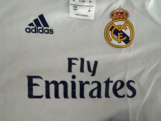 Equipación Real Madrid Talla 80 (9-12M)