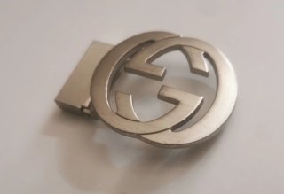 Fibbia cintura Gucci Argento