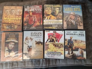 Lote de 16 películas clásicas del Oeste en DVD
