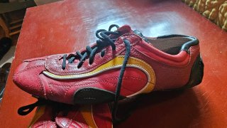 Deportivas Prada Piel Hombre Rojas