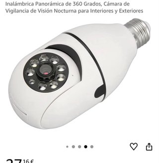Cámara de seguridad tipo bombilla