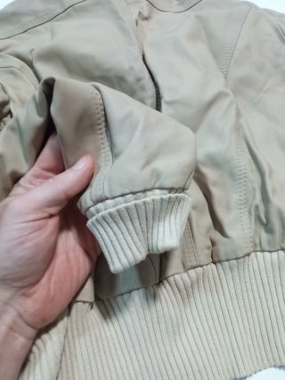 Giacca pelle donna vintage beige
