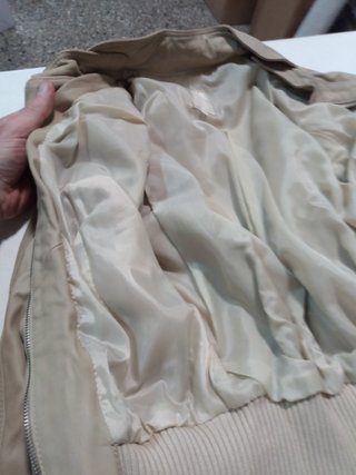 Giacca pelle donna vintage beige