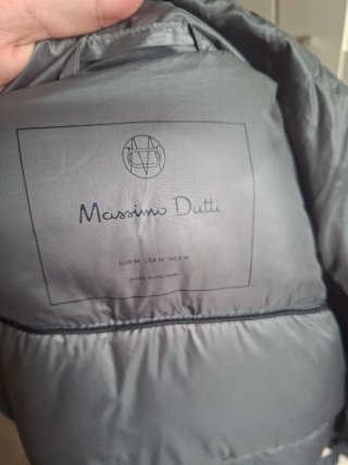 Plumífero Massimo Dutti verde mujer