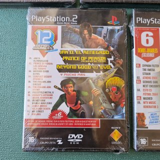 5 Giochi PS2 sigillati con demo e rivista ufficiale