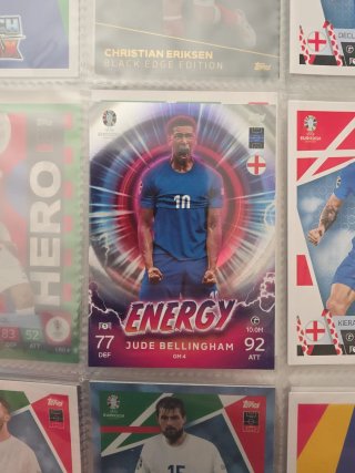 Carta Jude Bellingham Energy Topps Euro 2024