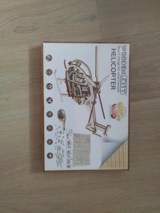 Helicóptero 3D Madera Wooden City