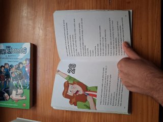 Los libros número 1,4,9 y 13 de los futbolísimos.