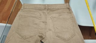 Vaqueros Elyn. G Beige Rotos Cremallera
