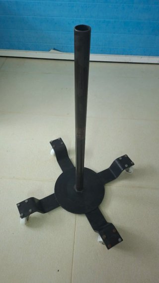 Carrito con ruedas para discos olímpicos