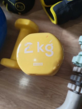Kit de ejercicio: pesas, mancuernas, yoga, flexion