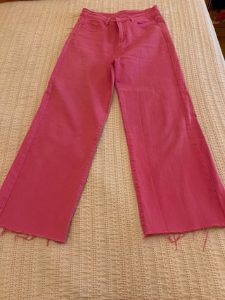 Pantalón fucsia ancho Talla L