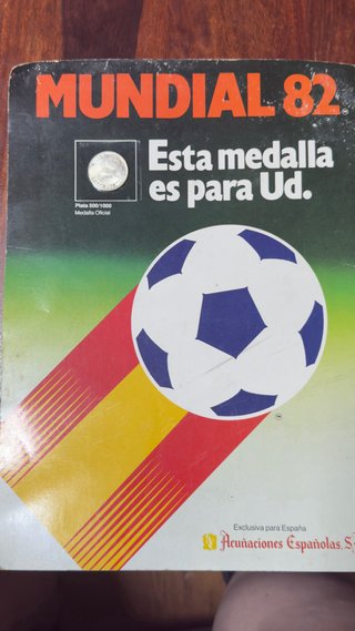 Medallas Plata 500/1000 Mundial España 82