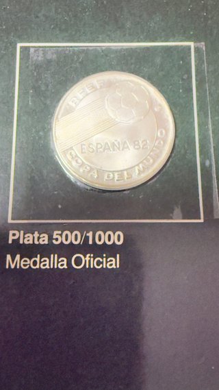 Medallas Plata 500/1000 Mundial España 82