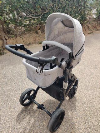 Carrito Bebé Beloved Gris + Silla Coche