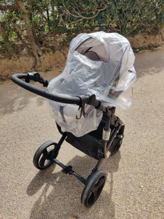 Carrito Bebé Beloved Gris + Silla Coche