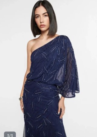 Vestido fiesta azul noche BEAUUT