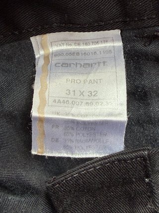 Pantalón Chino Carhartt Negro 31x32