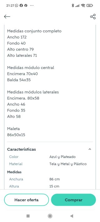 Armario de camping plegable