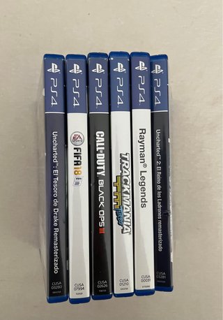 Lote 6 Juegos PS4: Uncharted, FIFA, Rayman, COD