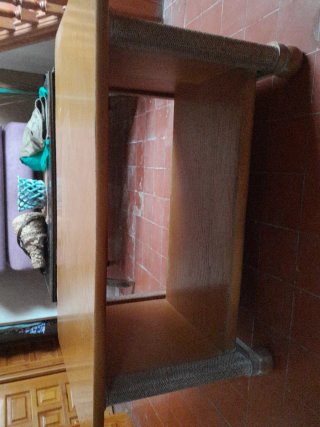 Mesa centro madera como nueva