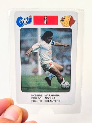 MARADONA 1992-93 SEVILLA CARTA GOLI NAIPES