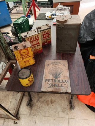 Latas Shell Antiguas Aceite Gasolina