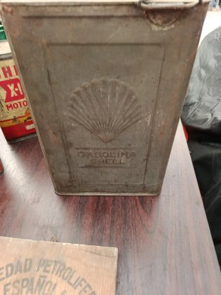 Latas Shell Antiguas Aceite Gasolina